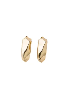 Фактурные серьги из металла