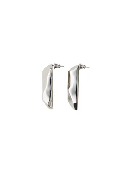 Фактурные серьги из металла
